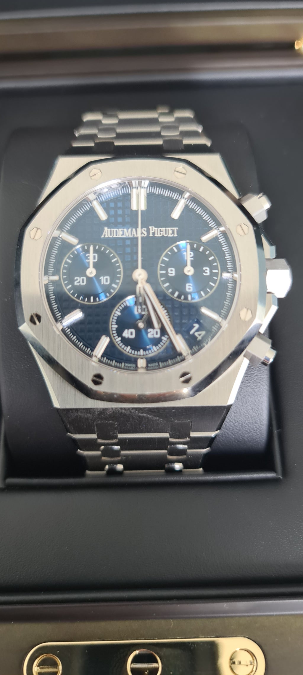 Audemars Piguet Royal Oak Automatik-Chronograph 41 mm – blaues Zifferblatt