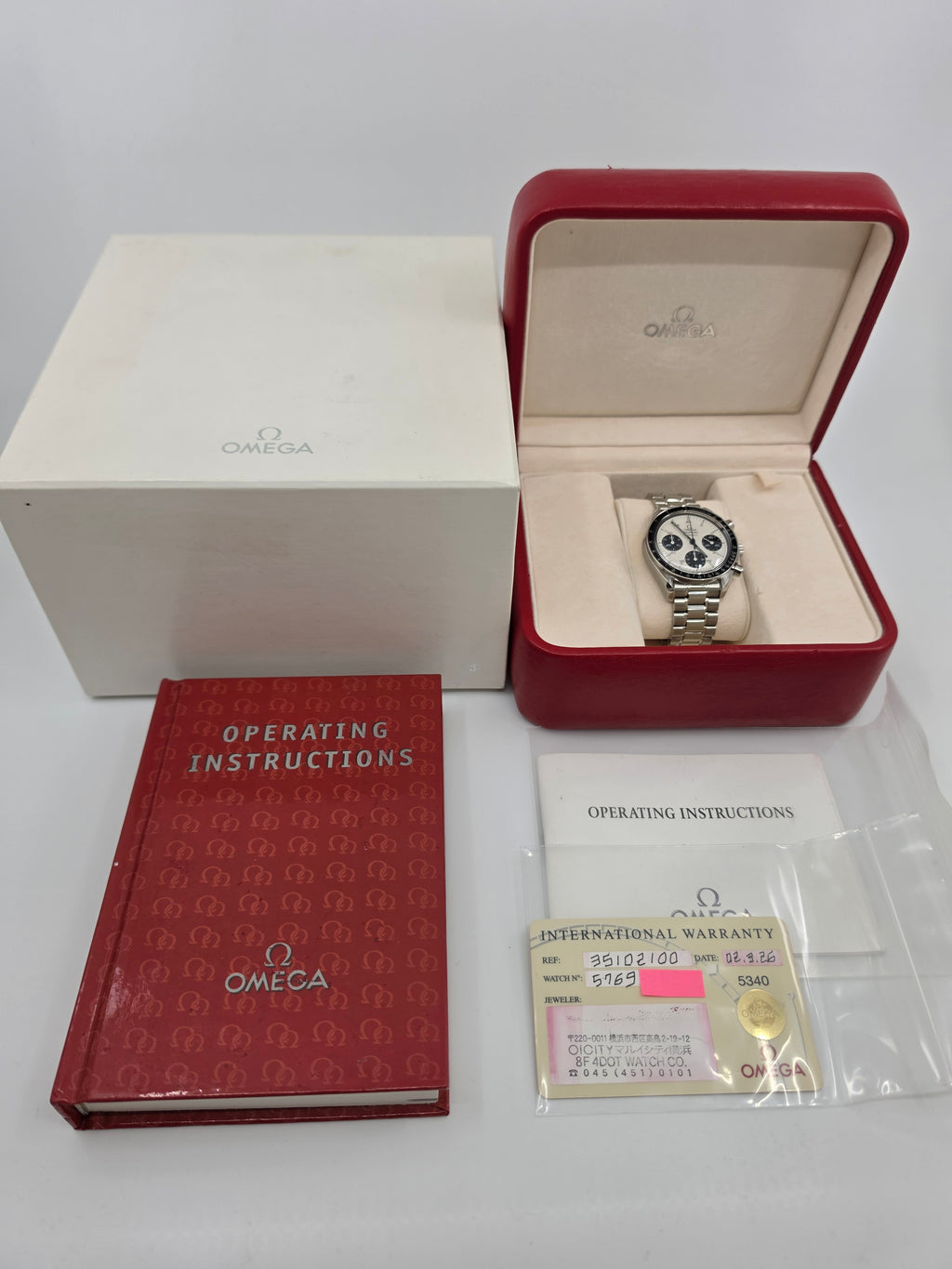 Omega Speedmaster Marui édition limitée Panda - Full Set