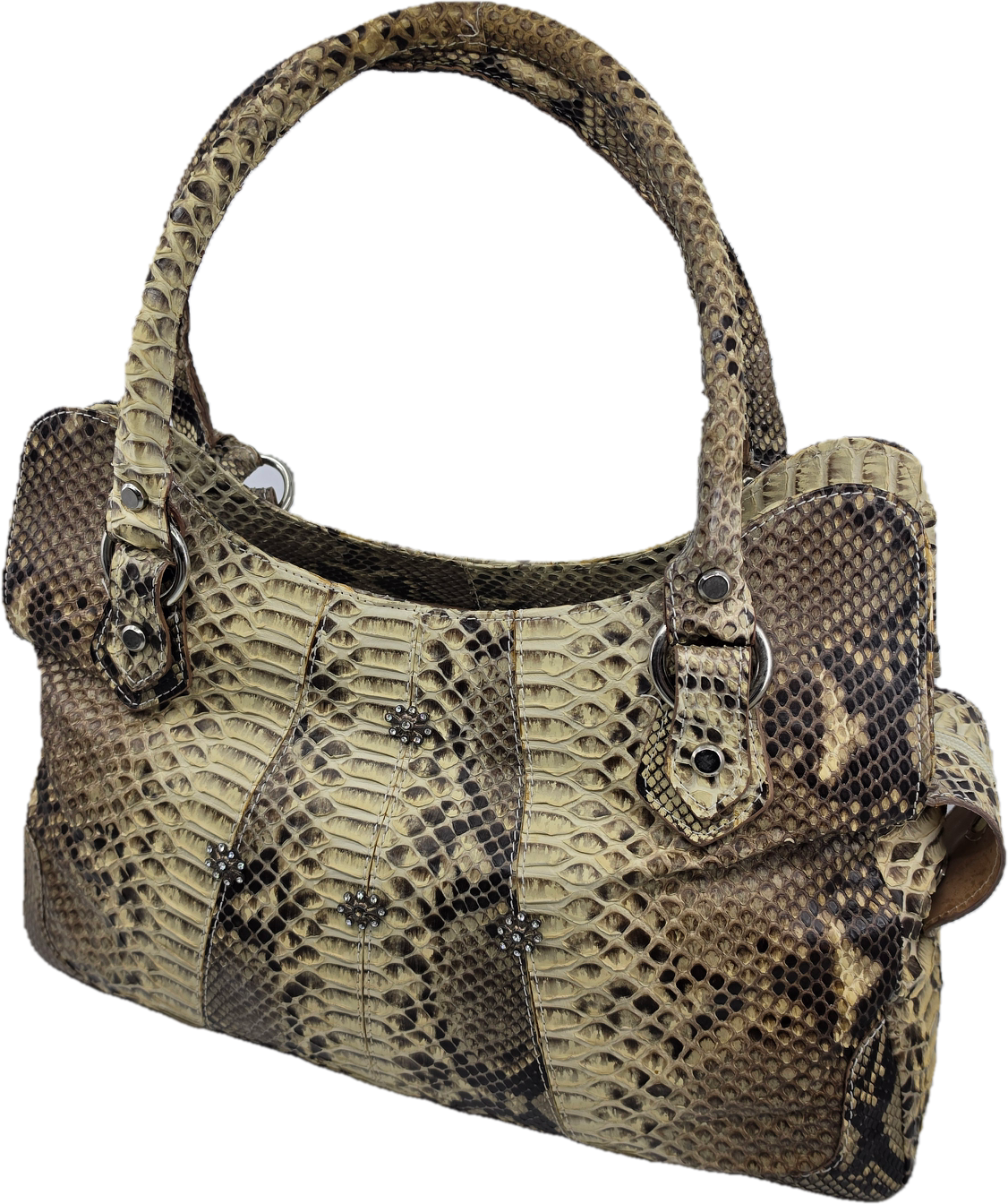 Ikonische Schlangen-Leder Handtasche