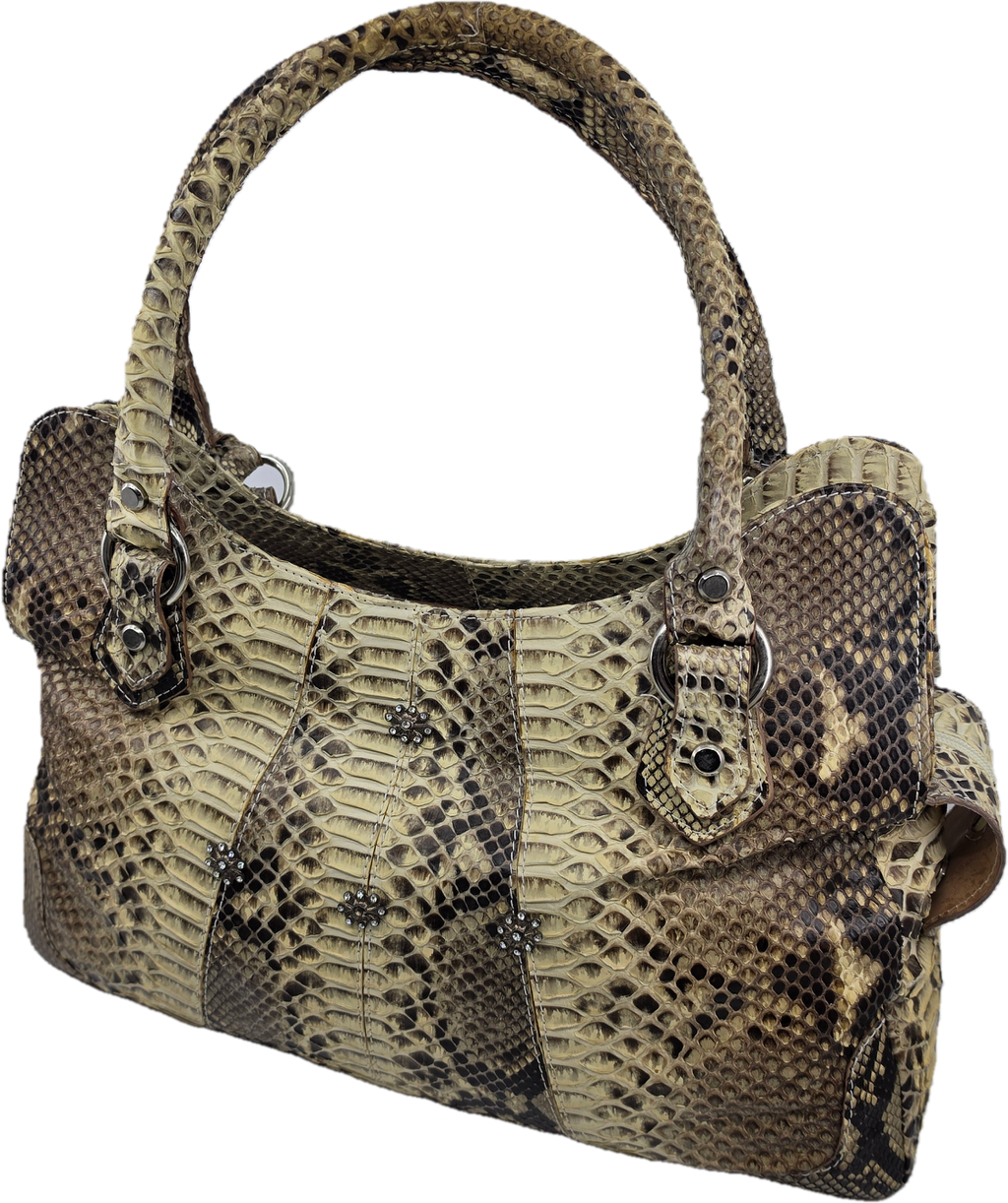 Ikonische Schlangen-Leder Handtasche
