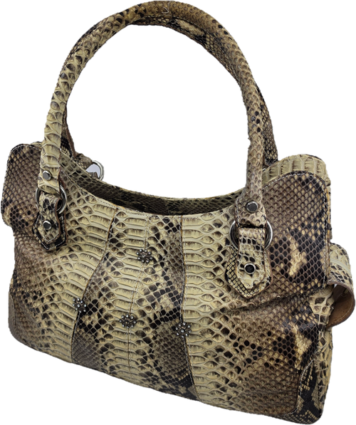 Ikonische Schlangen-Leder Handtasche