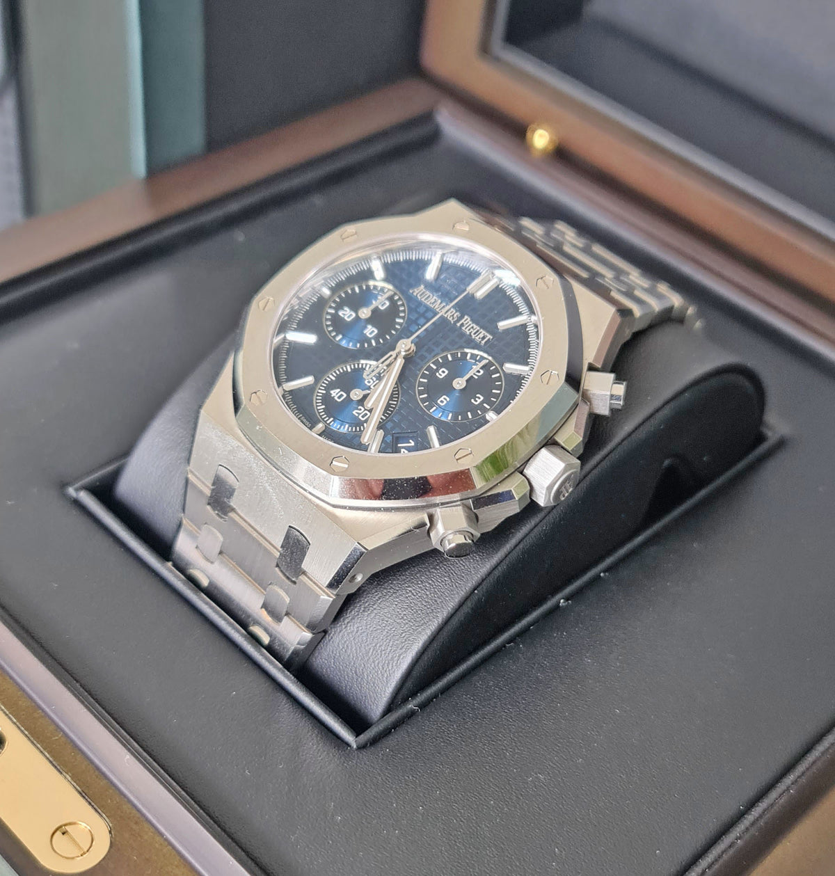 Audemars Piguet Royal Oak Automatik-Chronograph 41 mm – blaues Zifferblatt