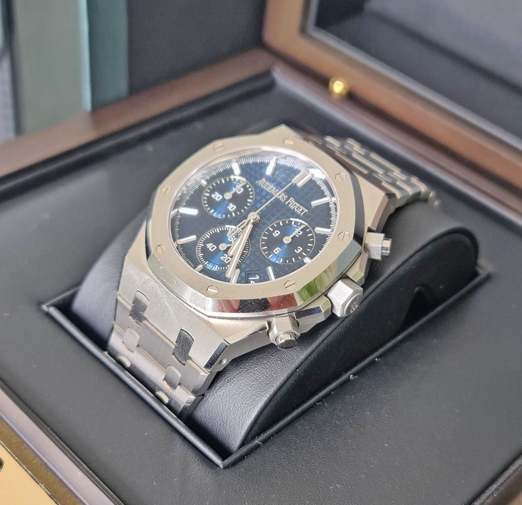 Audemars Piguet Royal Oak Automatik-Chronograph 41 mm – blaues Zifferblatt
